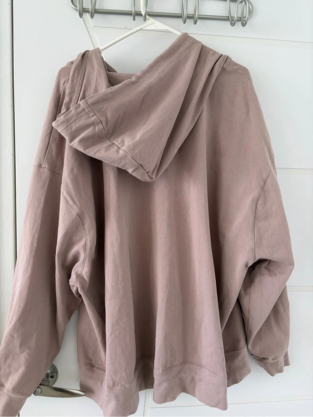 Nike Sportswear Women’s Oversized Jersey Full-Zip Hoodie Mauve
